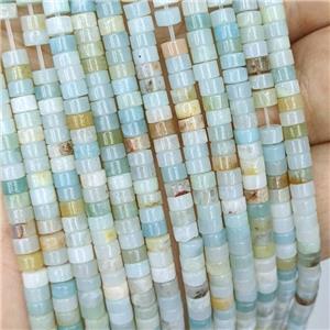 Natural Chinese Amazonite Heishi Beads Blue, approx 4mm [GB22082]