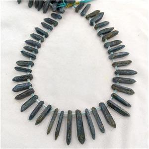 Natural Kyanite Beads Stick Graduated Topdrilled, approx 8-40mm [GB22116]