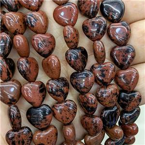 Natural Autumn Jasper Heart Beads, approx 12mm [GB22160]