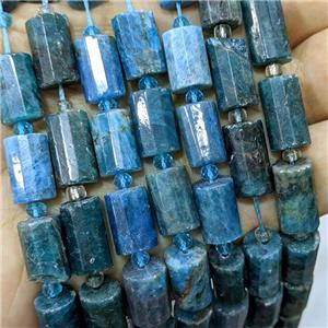 Natural Apatite Tube Beads Blue, approx 10-16mm [GB22204]