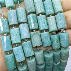 Natural Green Amazonite Tube Beads, approx 10-16mm [GB22205]