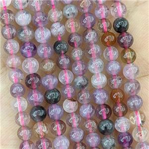 Natural Super7 Quartz Beads Smooth Round, approx 4mm [GB22289]