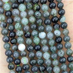 Natural Emerald Beads Green Smooth Round, approx 4mm [GB22296]