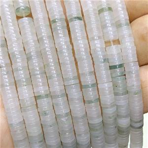 Natural Nephrite Jade Heishi Beads, approx 1x6mm [GB22331]