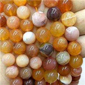 Natural Red Botswana Agate Beads Smooth Round, approx 12mm [GB22340-12MM]