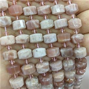 Natural Peach Sunstone Heishi Beads, approx 12mm [GB22350]