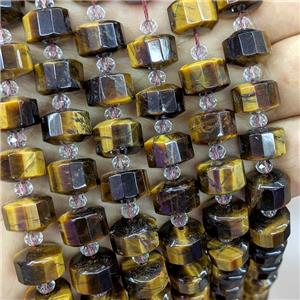 Natural Tiger Eye Stone Heishi Beads, approx 12mm [GB22354]