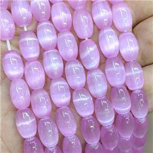 Natural Selenite Rice Beads Dye, approx 8-12mm [GB22432]