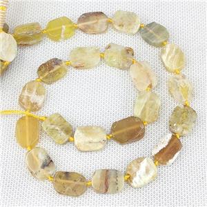 Natural Yellow Opal Rectangle Beads, approx 10-15mm [GB22452]