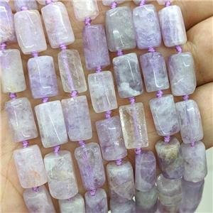 Natural Purple Chalcedony Tube Beads, approx 7-14mm [GB22664]