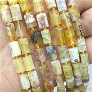 Natural Yellow Opal Tube Beads, approx 7-14mm [GB22669]