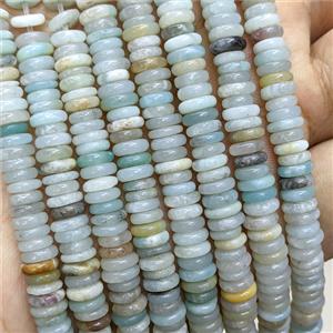 Natural Chinese Amazonite Heishi Beads, approx 2x6mm [GB22702]