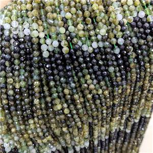 Natural Tourmaline Beads Green Faceted Round, approx 4mm [GB22735-4MM]
