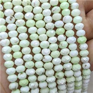 Natural Lemon Jasper Beads Faceted Rondelle, approx 6mm [GB22759]