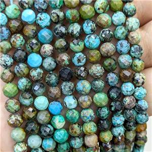 Natural Chinese Hubei Turquoise Beads Faceted Round, approx 6mm [GB22779]