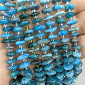Natural Blue Apatite Chip Beads Freeform, approx 9-12mm [GB22957]