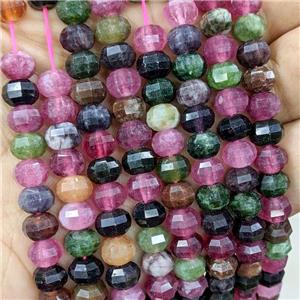 Natural Jade Beads Dye Faceted Pumpkin Mixed Color, approx 8mm [GB22971]