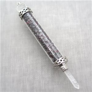 darkred garnet chips pendant, approx 15-125mm [GM14003]