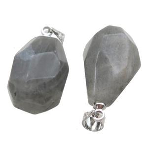 Labradorite pendant, freeform, approx 12-16mm [GM14312]