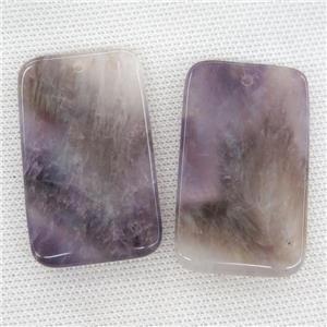 purple Amethyst rectangle pendant, approx 30-50mm [GM14485]