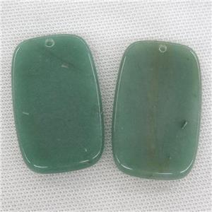 green Aventurine rectangle pendant, approx 35-55mm [GM14486]