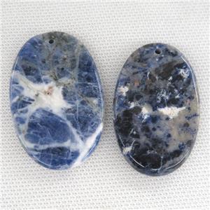 blue Sodalite oval pendant, approx 35-55mm [GM14491]