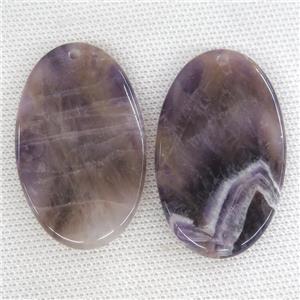 purple Amethyst oval pendant, approx 30-50mm [GM14494]