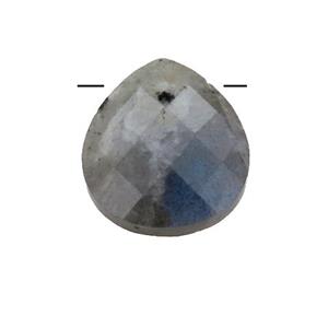 Labradorite pendant, faceted teardrop, approx 13-14mm [GM14644]