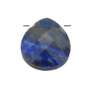 blue lapis pendant, faceted teardrop, approx 13-14mm [GM14646]