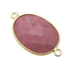 Rhodonite oval connector, approx 17-22mm [GM14680]