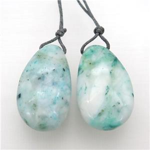 Chrysocolla pendant, freeform, approx 28-45mm [GM14712]