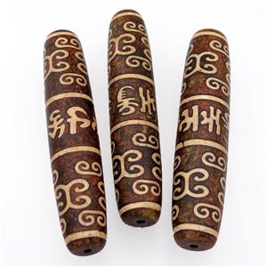 tibetan DZi Agate barrel beads, approx 20-100mm [GM14759]