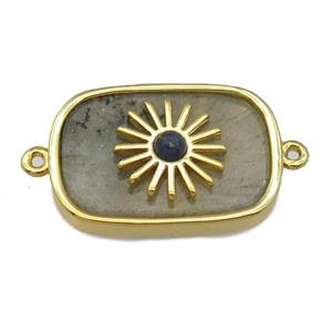 Labradorite rectangle connector, approx 16-22mm [GM14764]