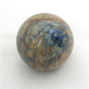 Chrysocolla Sphere Massage Ball Globe Nohole, approx 40mm dia [GM14907]