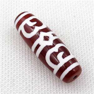 Dzi Agate barrel beads, approx 16-40mm [GM15131]