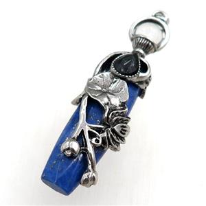 blue lapis stick pendant, approx 16-60mm [GM15423]