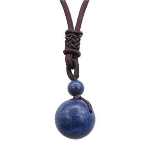 lapis necklace, approx 16mm, 3mm [GM15541]