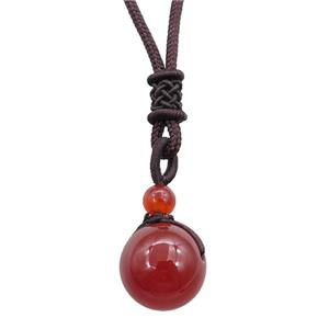 red carnelian necklace, approx 16mm, 3mm [GM15543]