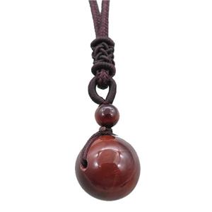 red jasper necklace, approx 16mm, 3mm [GM15547]