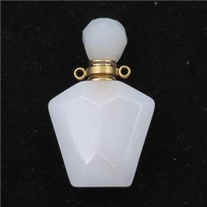 white Jasper perfume bottle pendant, approx 23-36mm [GM16084]