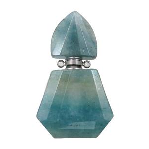 green Quartz perfume bottle pendant, approx 28-48mm [GM16092]