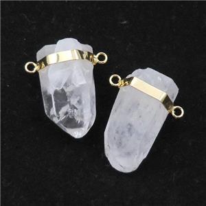 Clear Quartz stick pendant with 2loops, approx 18-30mm [GM16182]