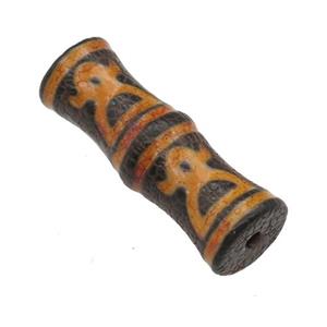 tibetan style Agate bamboo Beads, approx 13-38mm [GM16480]