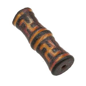 tibetan style Agate bamboo Beads, approx 13-38mm [GM16481]