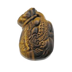 Tiger Eye Stone pendant, waterbottle, approx 24-36mm [GM16767]