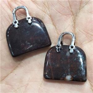 Poppy Jasper bag pendant, approx 20-24mm [GM16875]