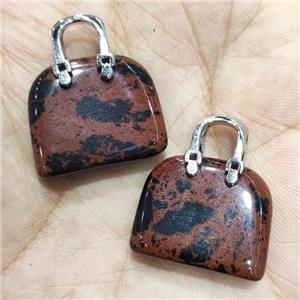 Autumn Jasper bag charm pendant, approx 20-24mm [GM16878]