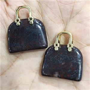 Poppy Jasper bag pendant, approx 20-24mm [GM16887]