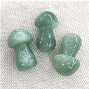 green Quartz mushroom cahrm without hole, approx 25-38mm [GM16946]