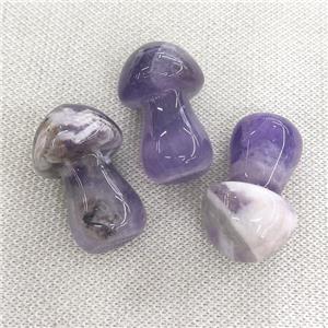 dogtooth Amethyst mushroom charm, no hole, approx 25-38mm [GM16949]